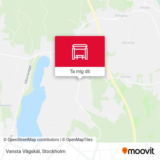 Vansta Vägskäl karta