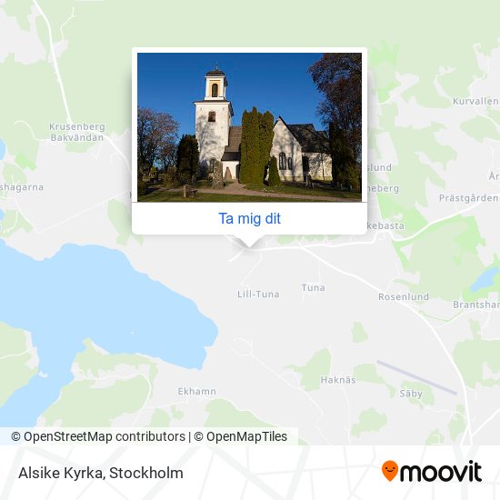 Alsike Kyrka karta