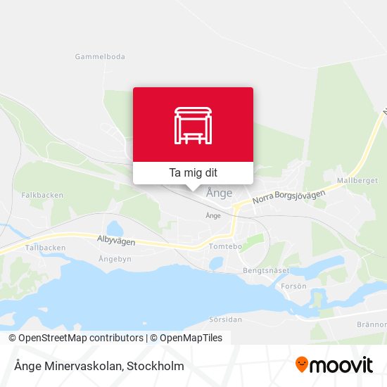 Ånge Minervaskolan karta