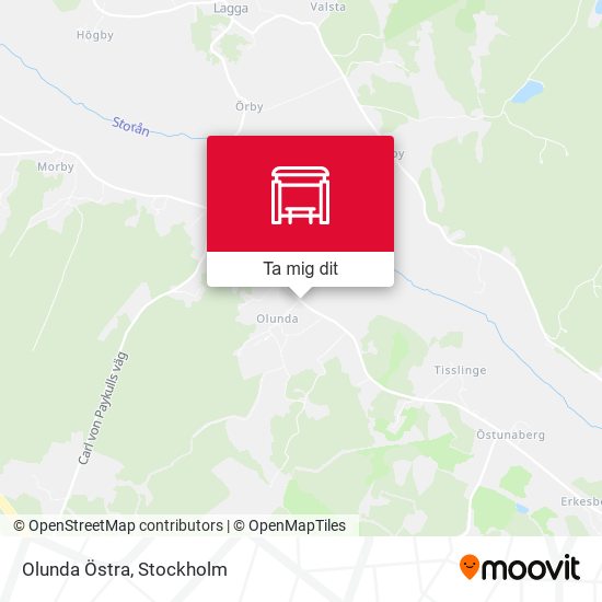 Olunda Östra karta