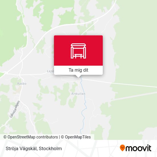 Ströja Vägskäl karta