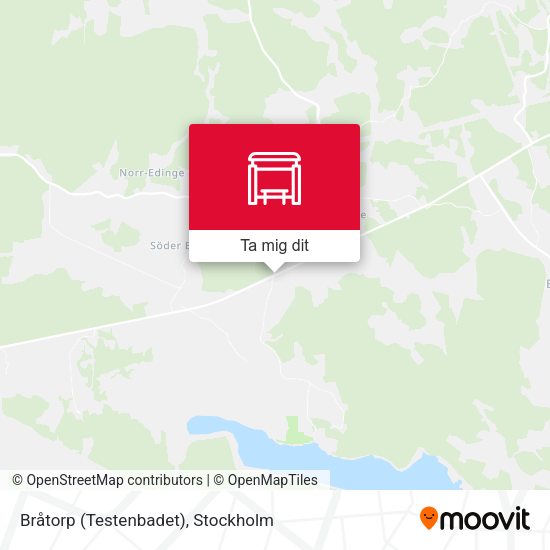 Bråtorp (Testenbadet) karta