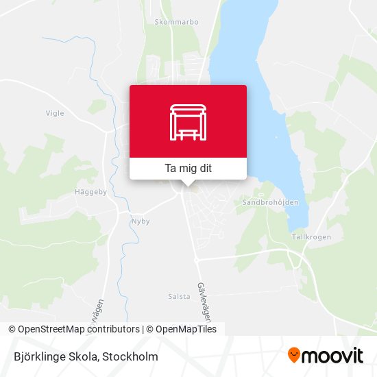 Björklinge Skola karta