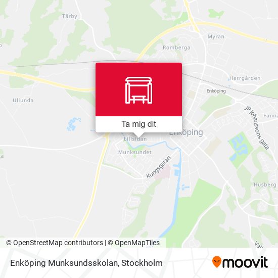 Enköping Munksundsskolan karta