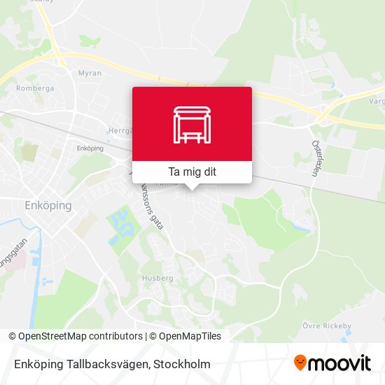 Enköping Tallbacksvägen karta