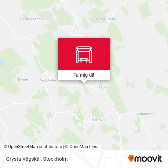 Grysta Vägskäl karta