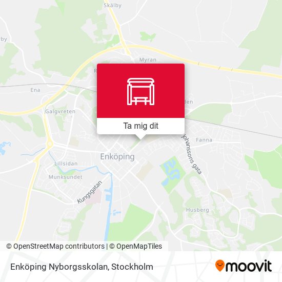 Enköping Nyborgsskolan karta