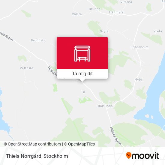 Thiels Norrgård karta