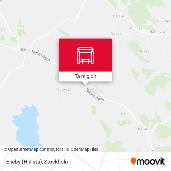 Eneby (Hjälsta) karta
