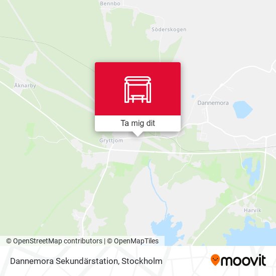 Dannemora Sekundärstation karta