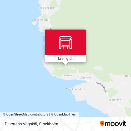Djurstens Vägskäl karta