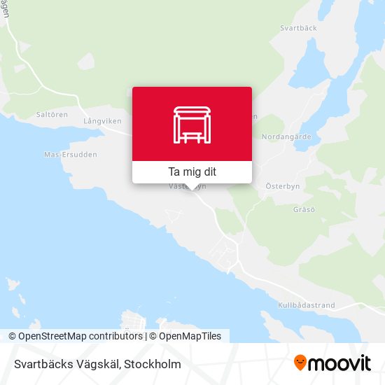 Svartbäcks Vägskäl karta