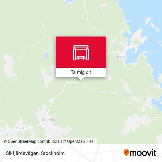 Sikfjärdsvägen karta