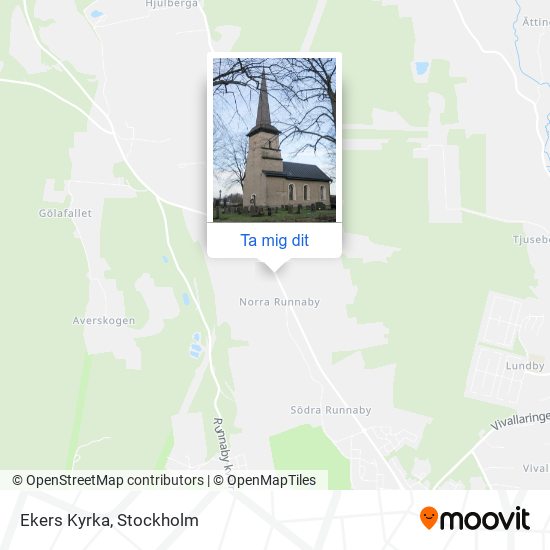 Ekers Kyrka karta