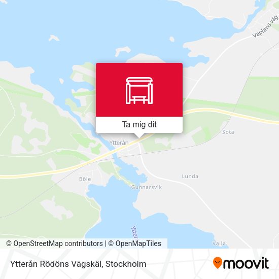 Ytterån Rödöns Vägskäl karta