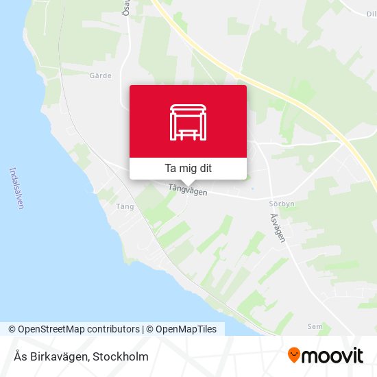 Ås Birkavägen karta