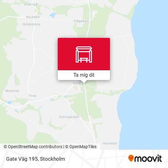 Gate Väg 195 karta