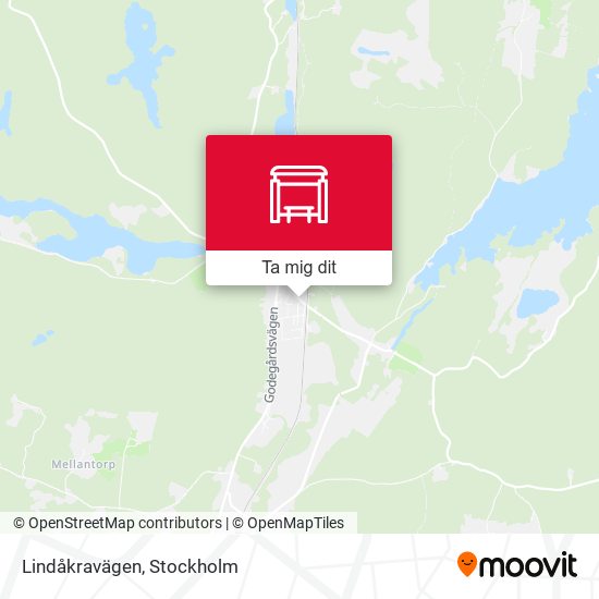 Lindåkravägen karta