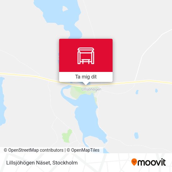 Lillsjöhögen Näset karta