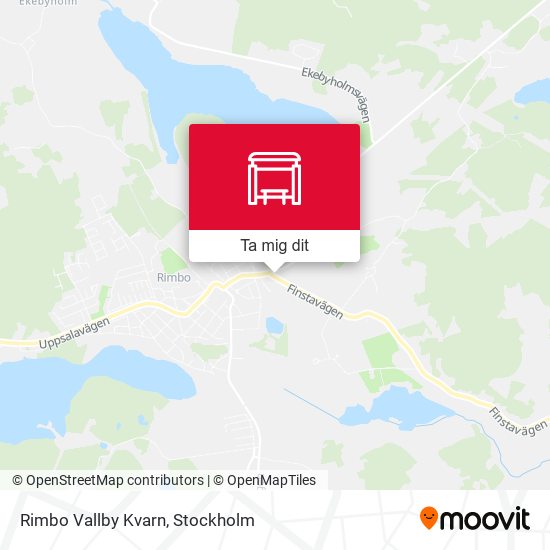 Rimbo Vallby Kvarn karta