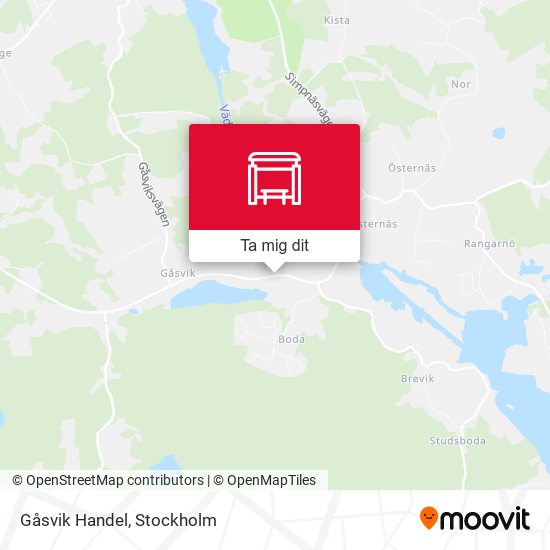 Gåsvik Handel karta