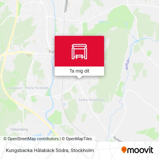 Kungsbacka Hålabäck Södra karta