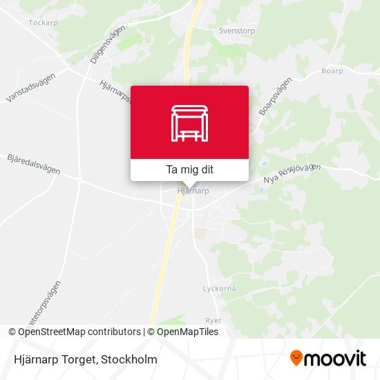 Hjärnarp Torget karta