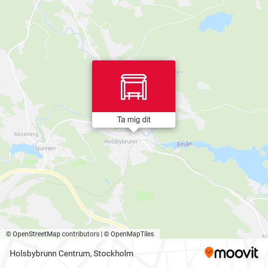 Holsbybrunn Centrum karta