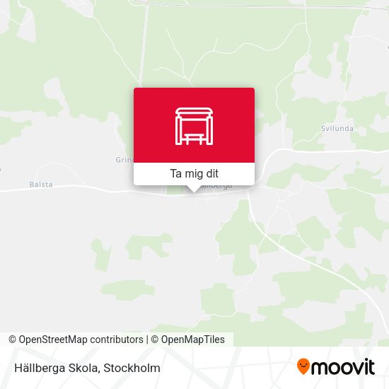 Hällberga Skola karta