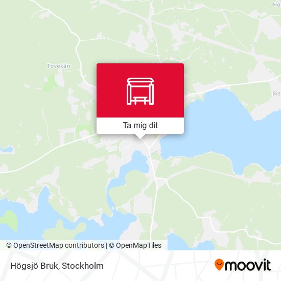 Högsjö Bruk karta