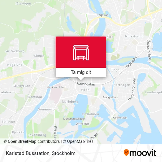 Karlstad Busstation karta