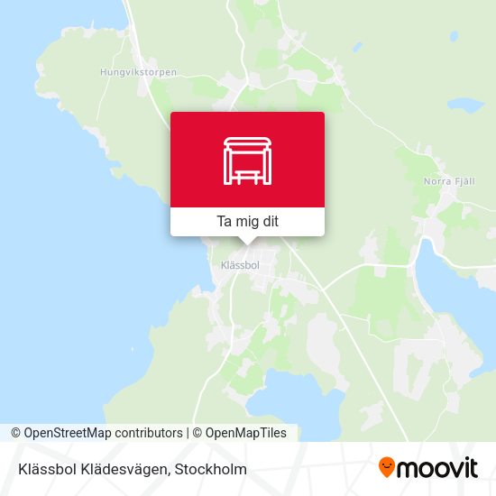 Klässbol Klädesvägen karta