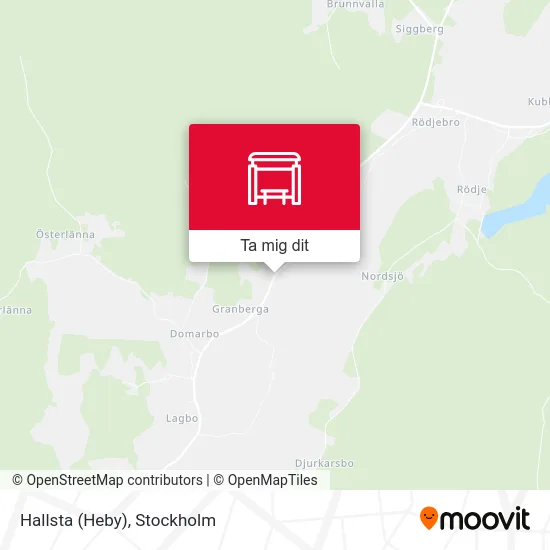 Hallsta (Heby) karta