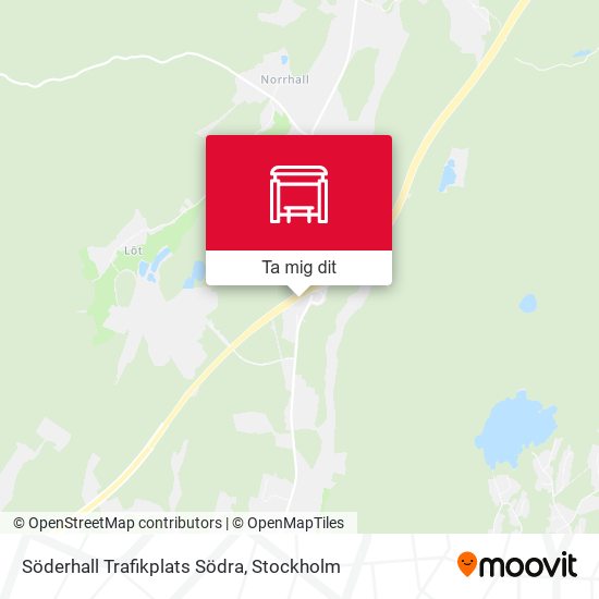 Söderhall Trafikplats Södra karta