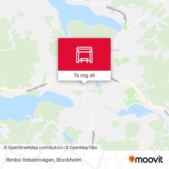 Rimbo Industrivägen karta