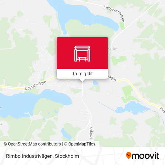 Rimbo Industrivägen karta