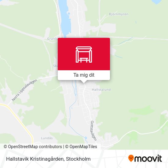 Hallstavik Kristinagården karta