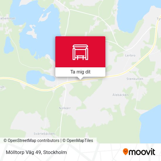 Mölltorp Väg 49 karta