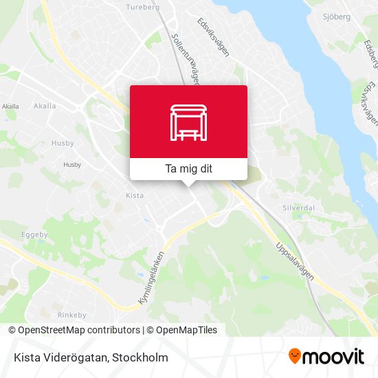 Kista Viderögatan karta