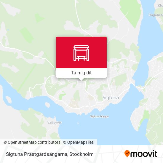 Sigtuna Prästgårdsängarna karta