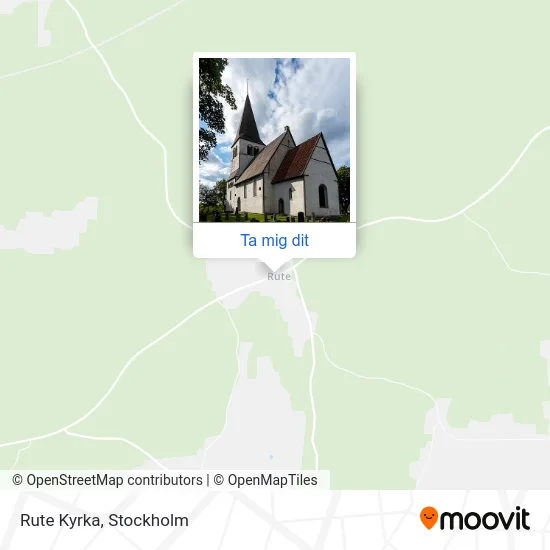Rute Kyrka karta
