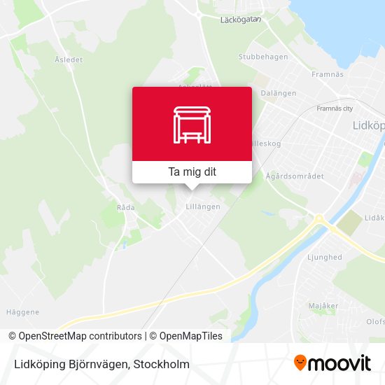 Lidköping Björnvägen karta