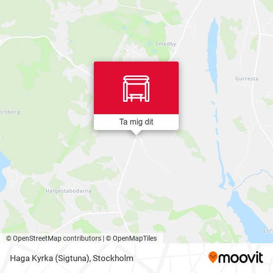 Haga Kyrka (Sigtuna) karta