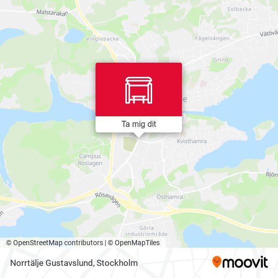 Norrtälje Gustavslund karta