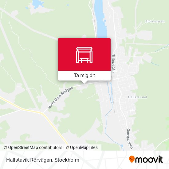 Hallstavik Rörvägen karta