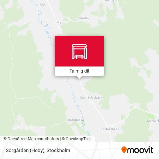 Sörgården (Heby) karta