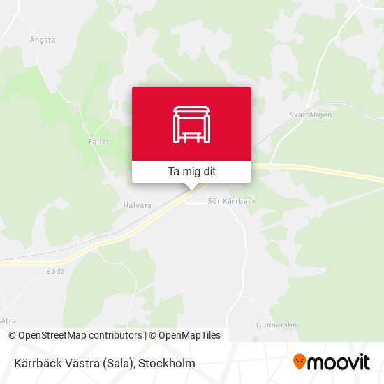 Kärrbäck Västra (Sala) karta