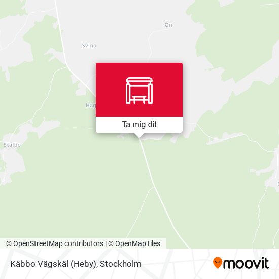Käbbo Vägskäl (Heby) karta