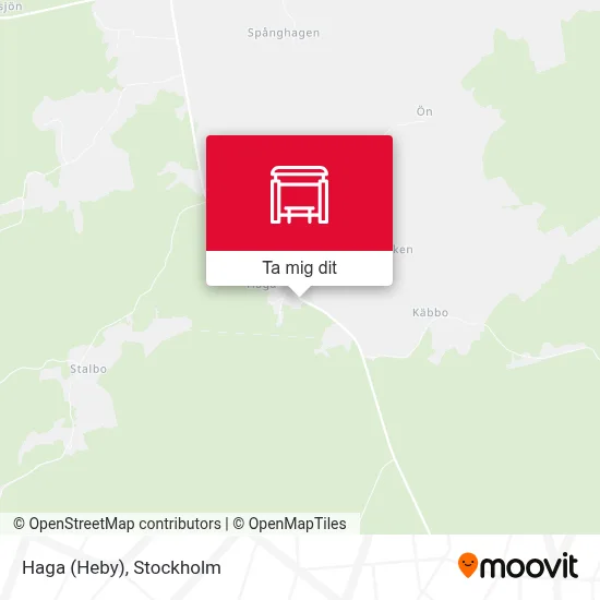 Haga (Heby) karta