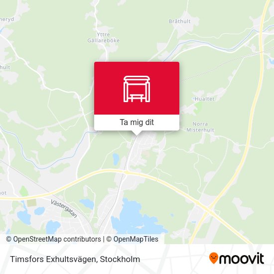 Timsfors Exhultsvägen karta